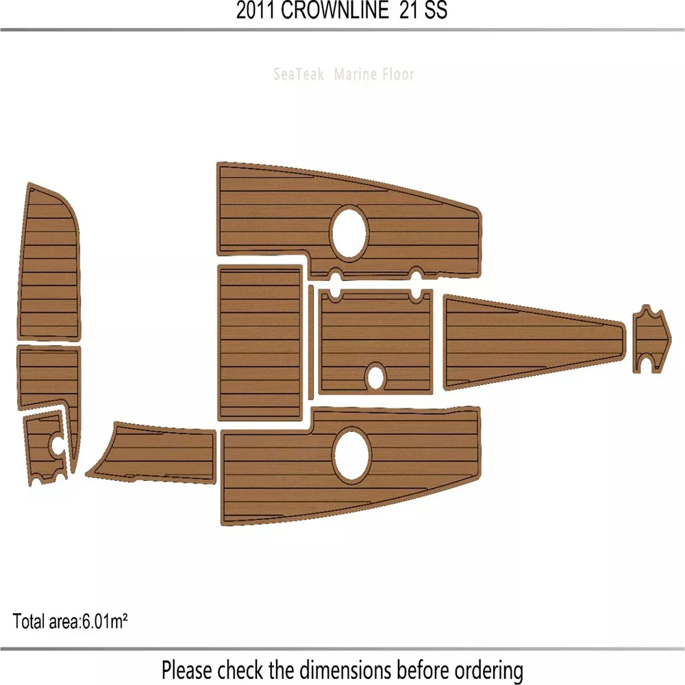 2011 CROWNLINE 21 SS Cockpit swimming platform Pads 1/4