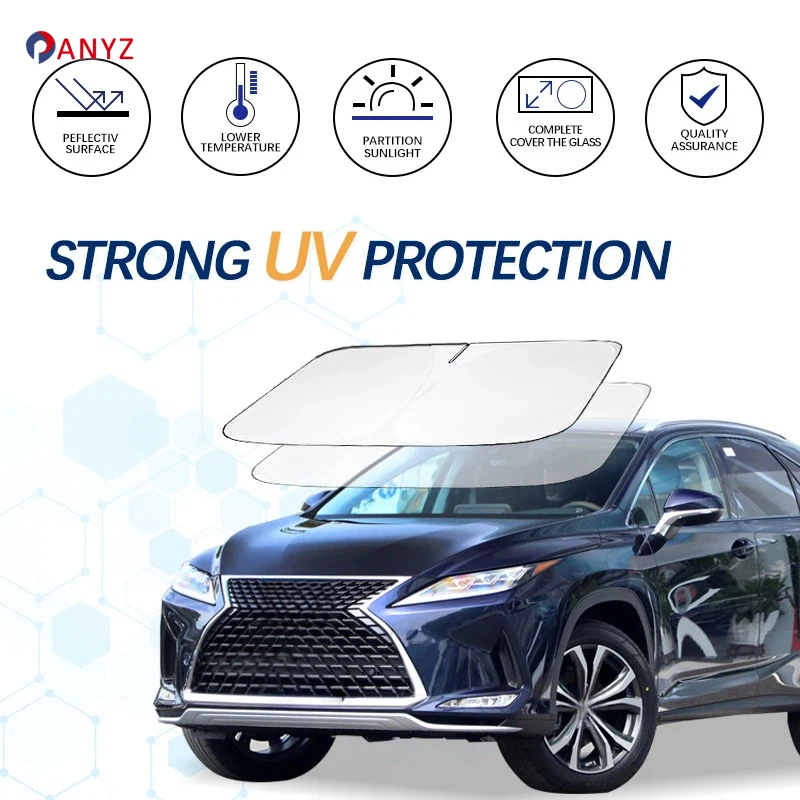 Windshield Sun Shade For Lexus RX 400H RX450H 350H RX500H Sunshade Sun Visor Protector Foldable Blocks UV Rays Keep Car Cooler