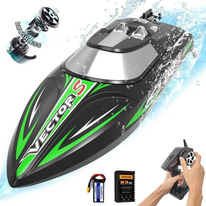 OLANTEXRC Brushless RC Speedboat 50KM/H High Power Racing Boat 2.4G Electric Remote Control Boat Water Play Hobby Model Toy