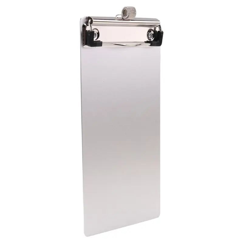 Metal Aluminum Clipboard With Pen Holder Mini Aluminum Pocket Clipboard A5 Clipboard For Office School Customer Favorite