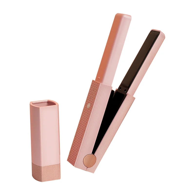 

AT28-Wireless Hair Straightening Splint Straight Hair Stick Portable Straight Curling Stick Inner Buckle Bangs Styling Tool