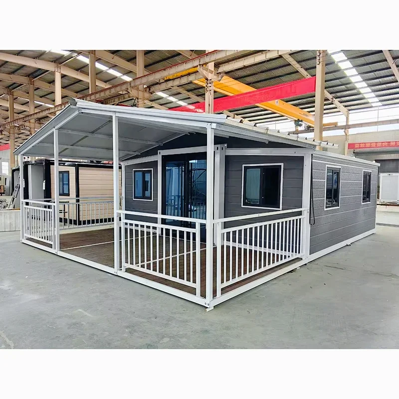 Ready Made 20Ft Luxury Modern Prefab House Insulated Portable Expandable Container Houses 2 3 4 5 Bedrooms Villa Prefabriquée