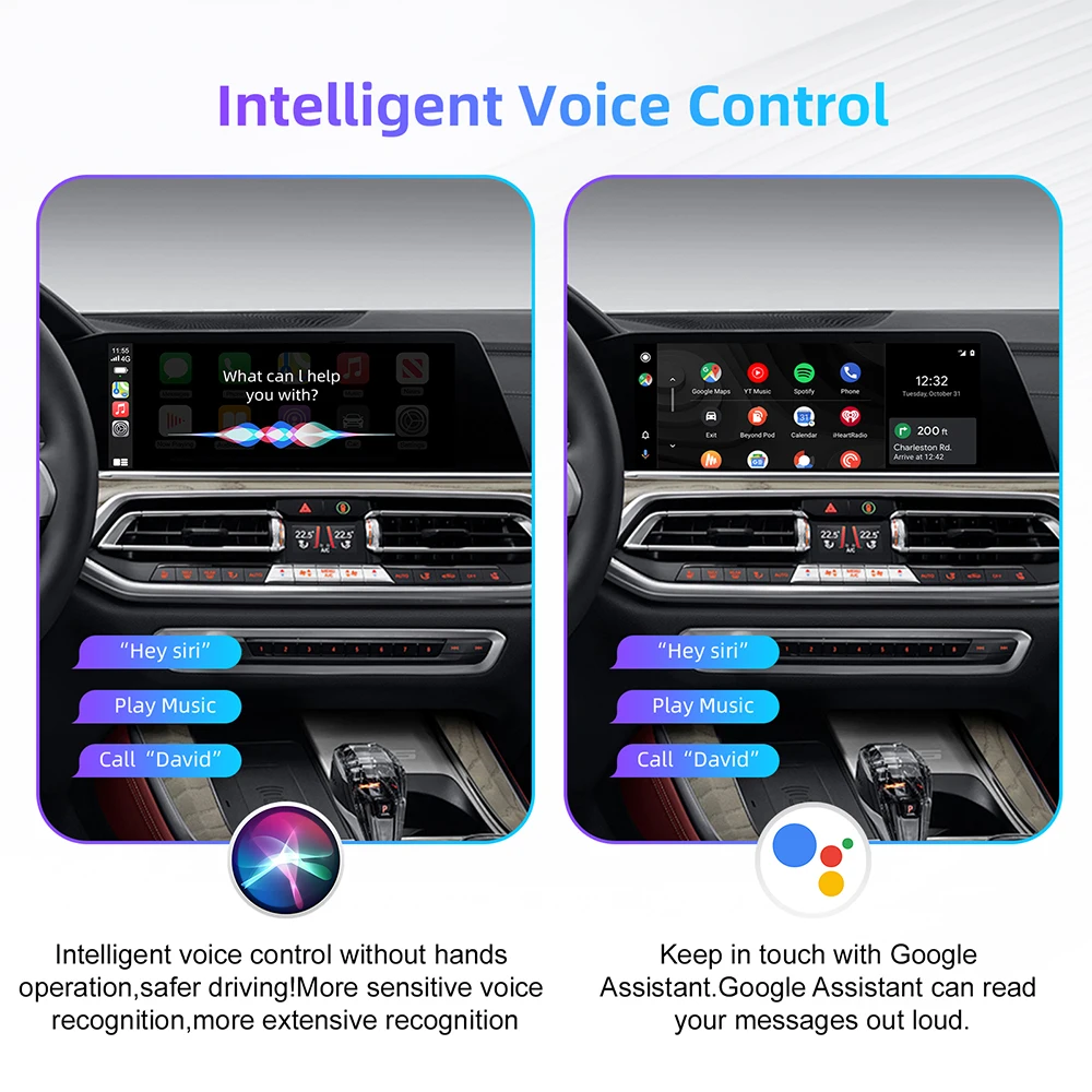 Wireless CarPlay Android Auto for BMW EVO MGU ID5 6 7 System 1 3 5 6 7Seires X1 X2 X3 X4