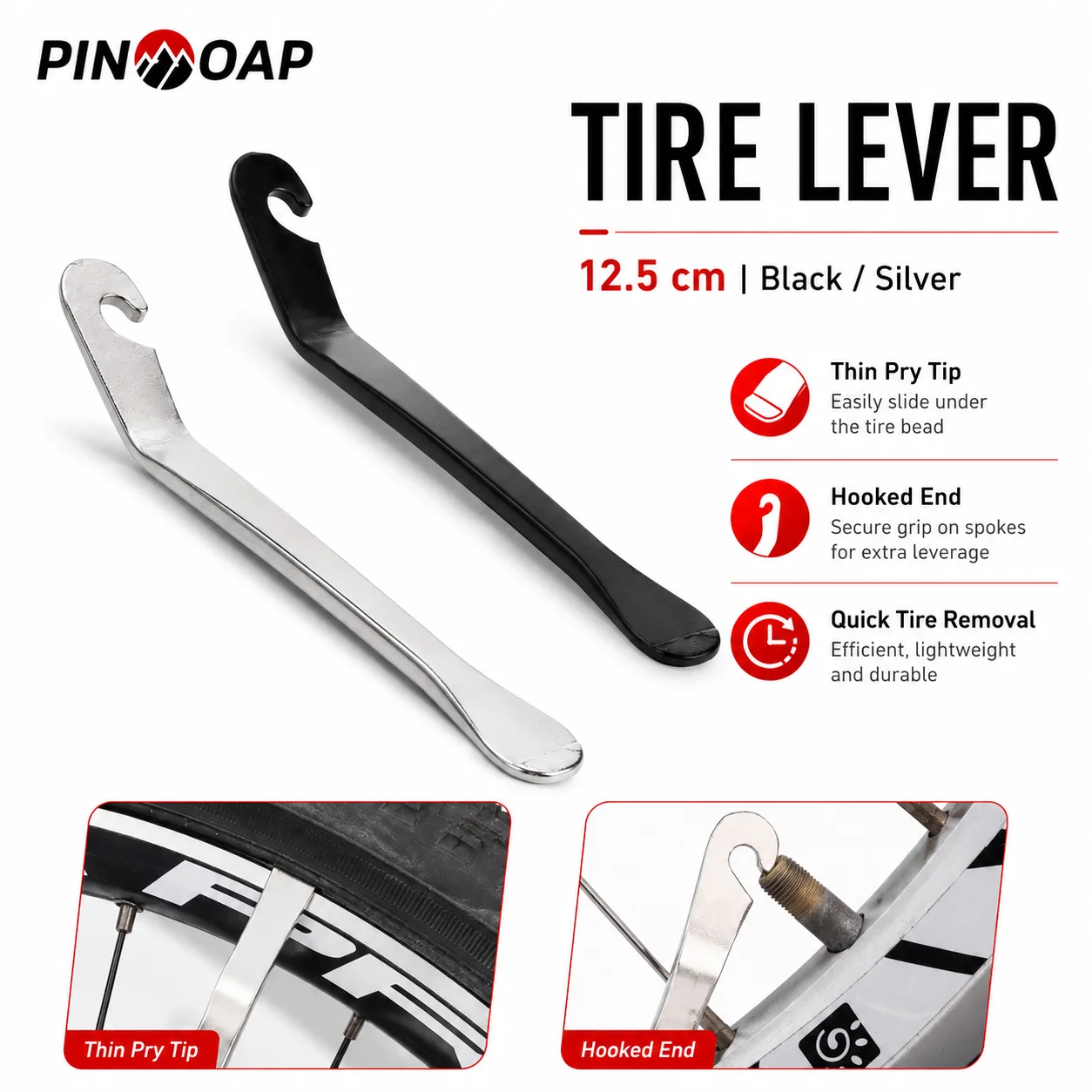 PINMOAP 1/3PCS Bicycle Tire Levers Portable Bike Tire Pry Tool Wheel Rim Removal Repair Kit For Mountain Road Bike Cycling Parts