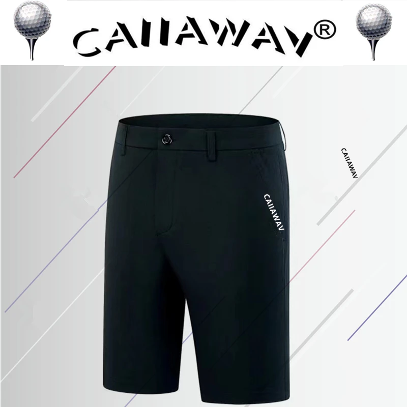 CAIIAWAV Golf Shorts Mens Summer Slim Fit Baseball Sweatpants Male Elastic Sports