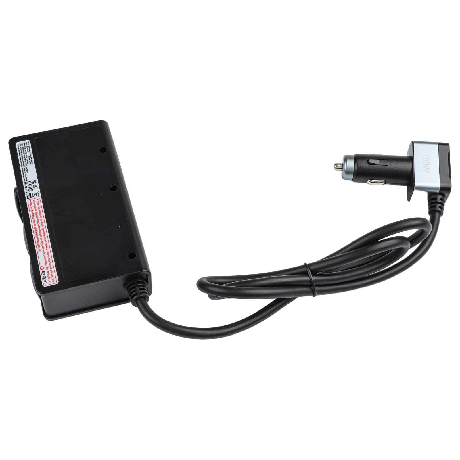 High Power Car Phone Charger 12V 24V Charger 3 Ports Charger Black Fast Charger Switch Design Voltage Monitoring