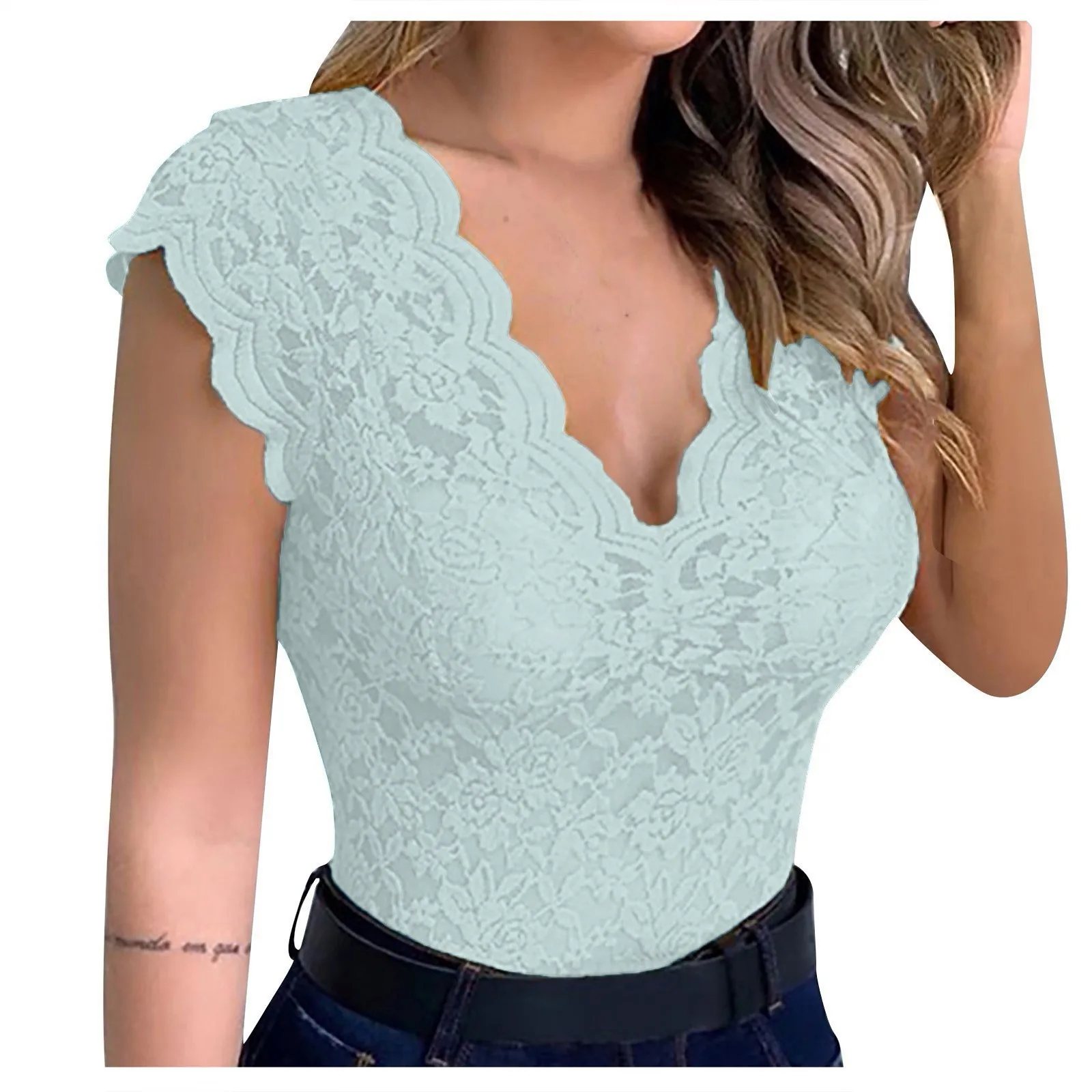 Tanks For Women Summer Women Lace Sexy Camisole V Neck Tank Top Underwear Vest Candy Color Bralette Female Lace Underwears