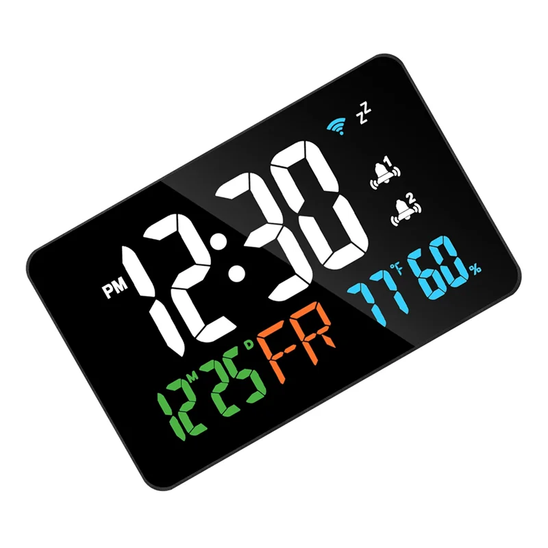 A45U Wifi Desktop Clock Calendar Digital LED Display Intelligent Thermometer Smart Wall Clock Support WIFI Auto-Calibration Tool