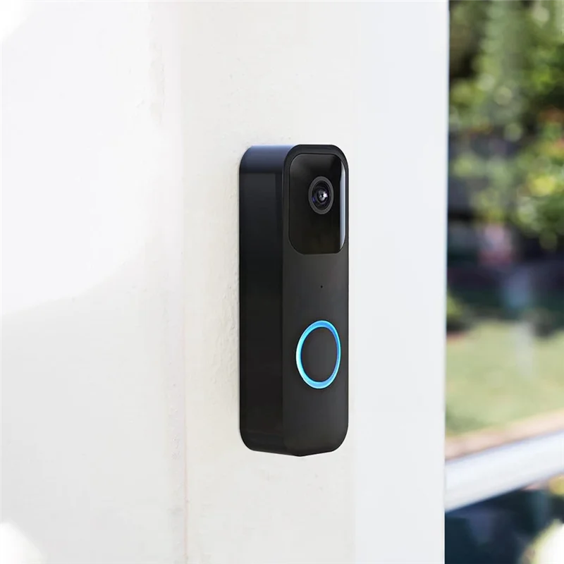 2 حزمة من اللوحة الخلفية لجرس الباب متوافقة مع جرس باب يتضمن شاشة عرض فيديو وميض، مع ملحق التثبيت