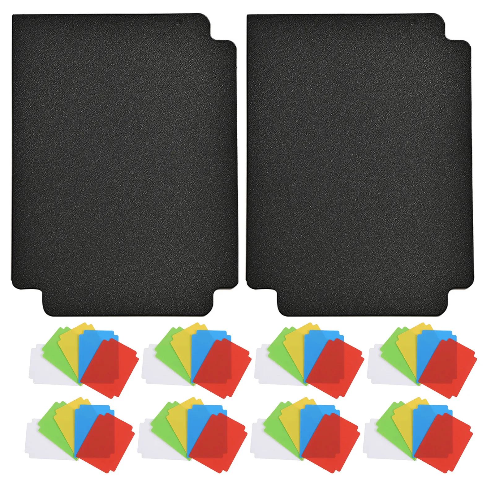 100Pcs Card Dividers Colored Rigid PP Card Sorting Tray Organizer Trading Baseball Basketball Football Collection Storage
