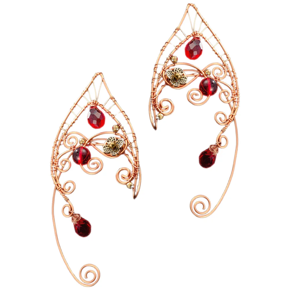 

Fairy Ear Cuffs Earrings Cosplay Ears Jewelry Earings Copper for Women Miss