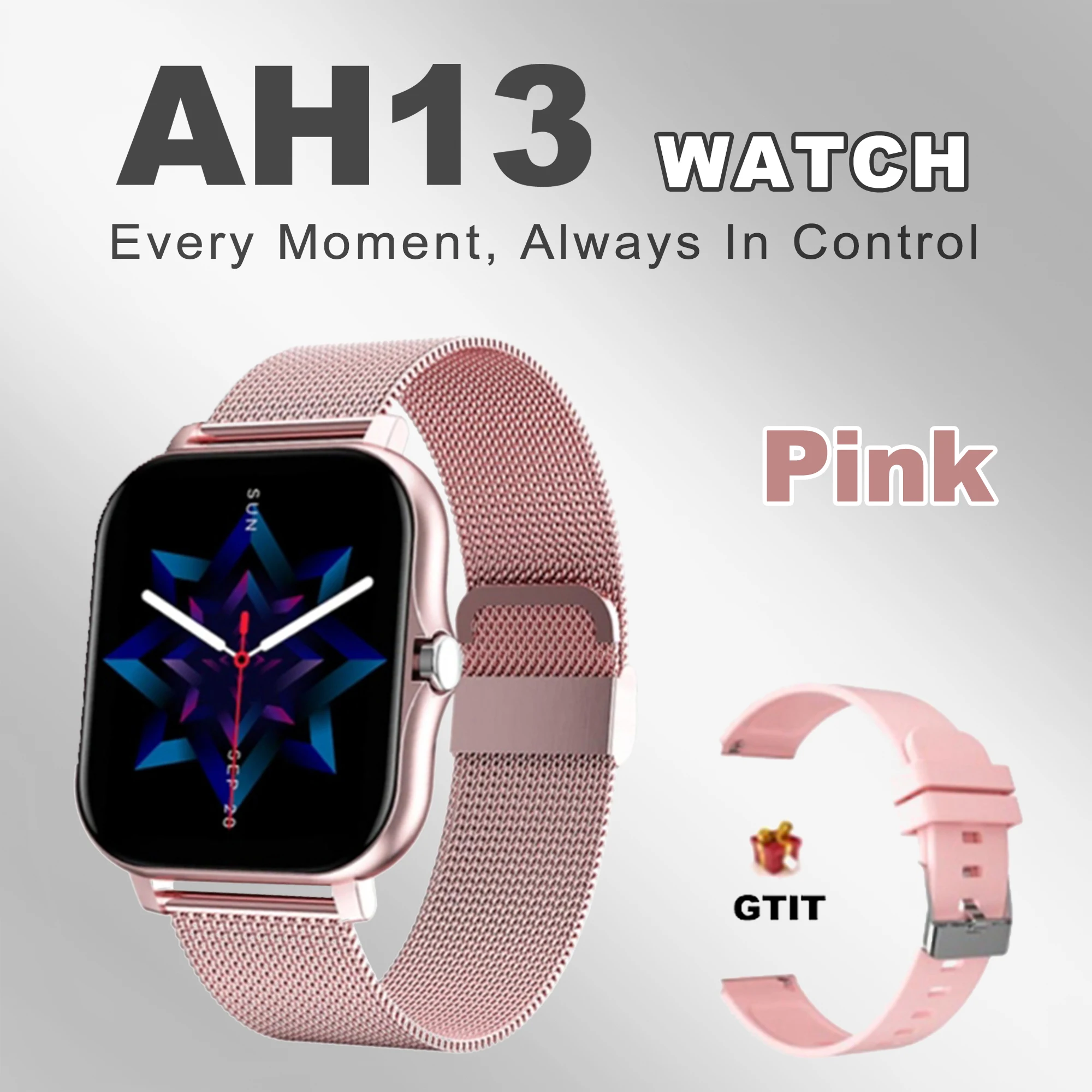 Wholesale Smartwatch AH13 Bt Call Reloj Inteligente Android Sport Smart Watch For Man Woman Couple Digital Watch PK Y13 CT2  H13