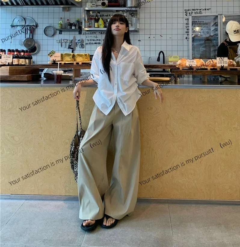 

Летняя рубашка с тонкой талией, топ, белая рубашка в стиле старых денег, ретро, высокая темпераментная рубашка с длинными рукавами, женская одежда