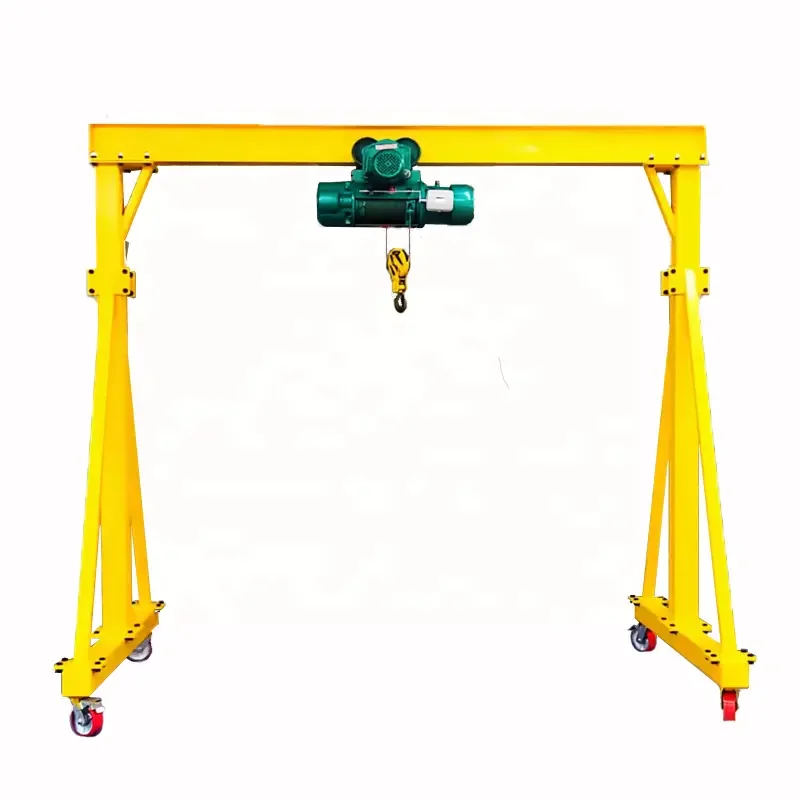 5-10 Ton Simple Manual Hoist Gantry Crane, Compact Structure & Reliable Power Component For Daily Industrial Lifting