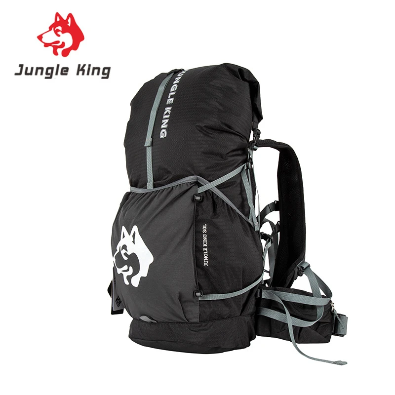 

JUNGLEKING CY1050 30L Черный Многофункциональный походный рюкзак для тропы, бега, быстрая упаковка, дорожная сумка для активного отдыха, альпинизма, треккинга