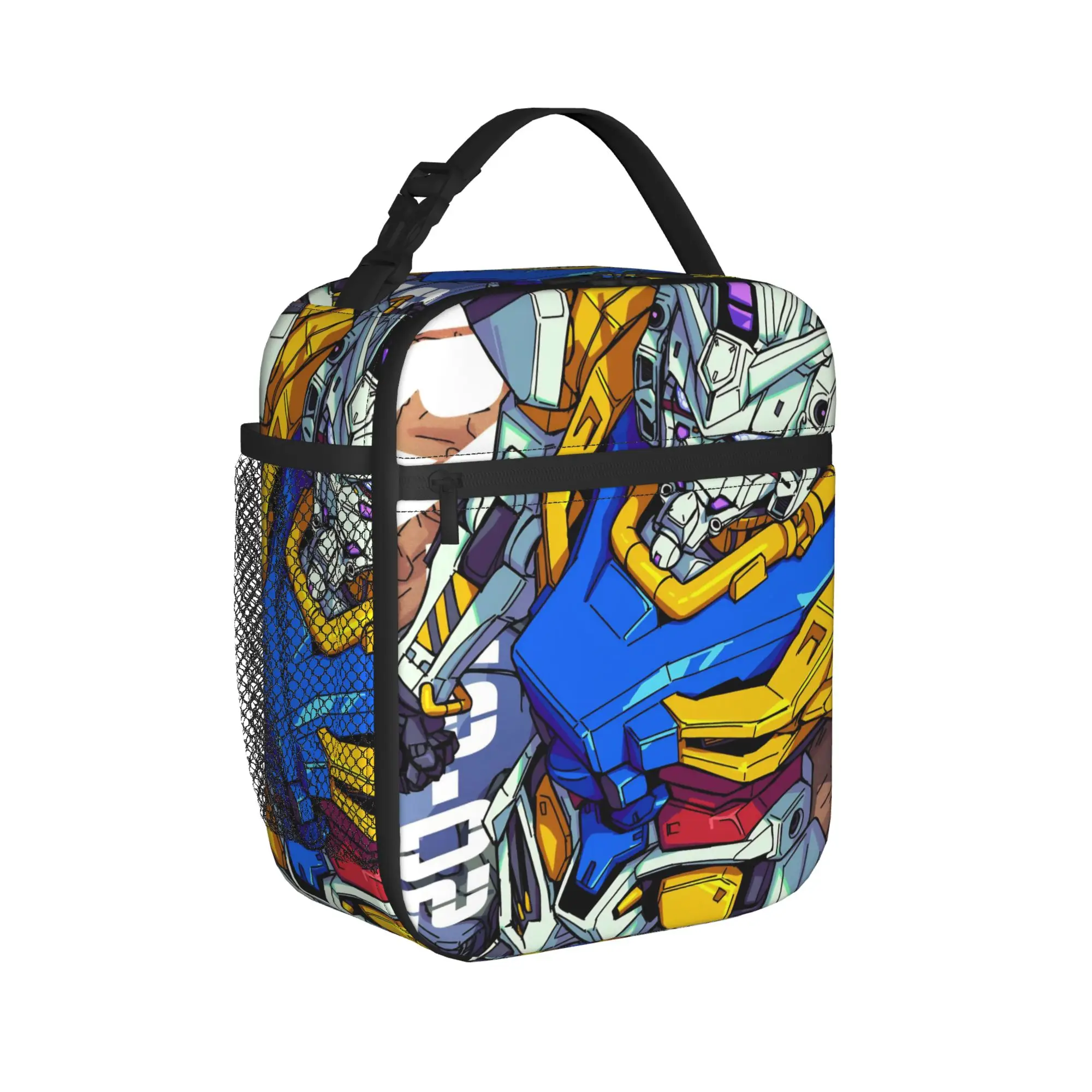 mobile suit gundams Accessories Insulated Lunch Bags For Picnic  Food Storage Bag Portable Thermal Cooler Lunch Boxes