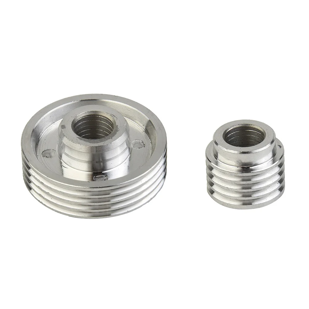 Cutter Head Pulley Replacement Kit for 1900 Electric Planer 2pcs Aluminum Alloy Pulleys Outer Dia 37mm Inner Thread 10mm