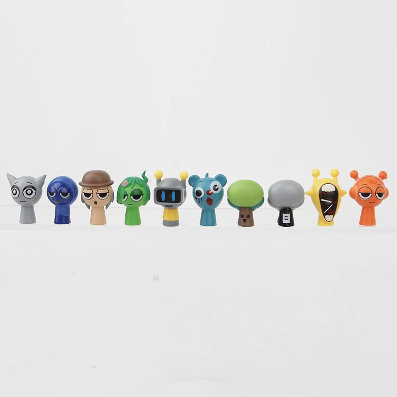 48pcs/Set Mini Sprunki Action Figure Toy Cartoon Movie Sprunki Wenda Model Doll Figurines Kids Gift image 5