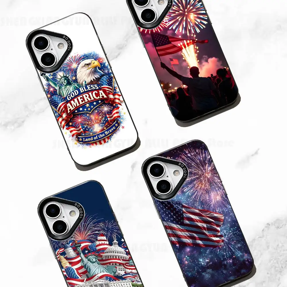 

Happy Independence Day Phone Case For IPhone 17 16e 16 15 14 13 12 Pro Max X XR XS MAX Back Cover