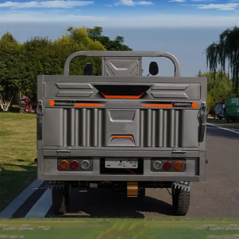 2025년 중국산 저렴한 대형 농업용 팁퍼 카고 삼륜 전기 농업 차량 (캐빈 포함)