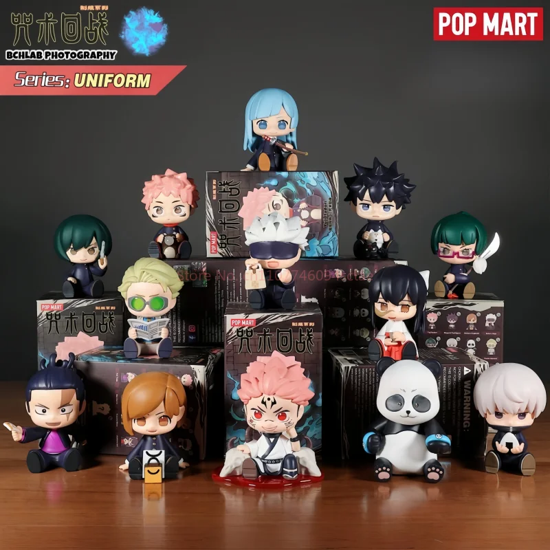 

2025 POP MART Jujutsu Kaisen Uniform Series Blind Box Cute Anime Action Figure Mystery Surprise Doll Toys Collectible Fans Gifts