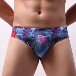 Men Briefs Print New Style Men's Underwear Briefs Sexy Jockstrap Men Underpants with Low Waist Comfortable Breathable Briefs