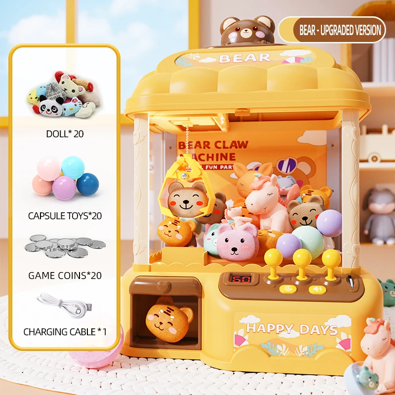 STLF المنزل الصغير عملة كليب دمية آلة لعبة أطفال البلاستيك المنتزع تويست لعبة لعبة #5