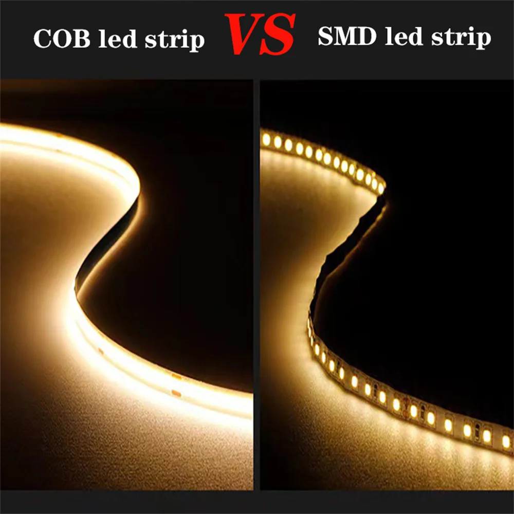 5 فولت USB COB Led قطاع أضواء مع 3key باهتة مرنة ديود الشريط الأبيض الدافئ الأبيض لغرفة التلفزيون مرآة الخلفية إضاءة الخزانة