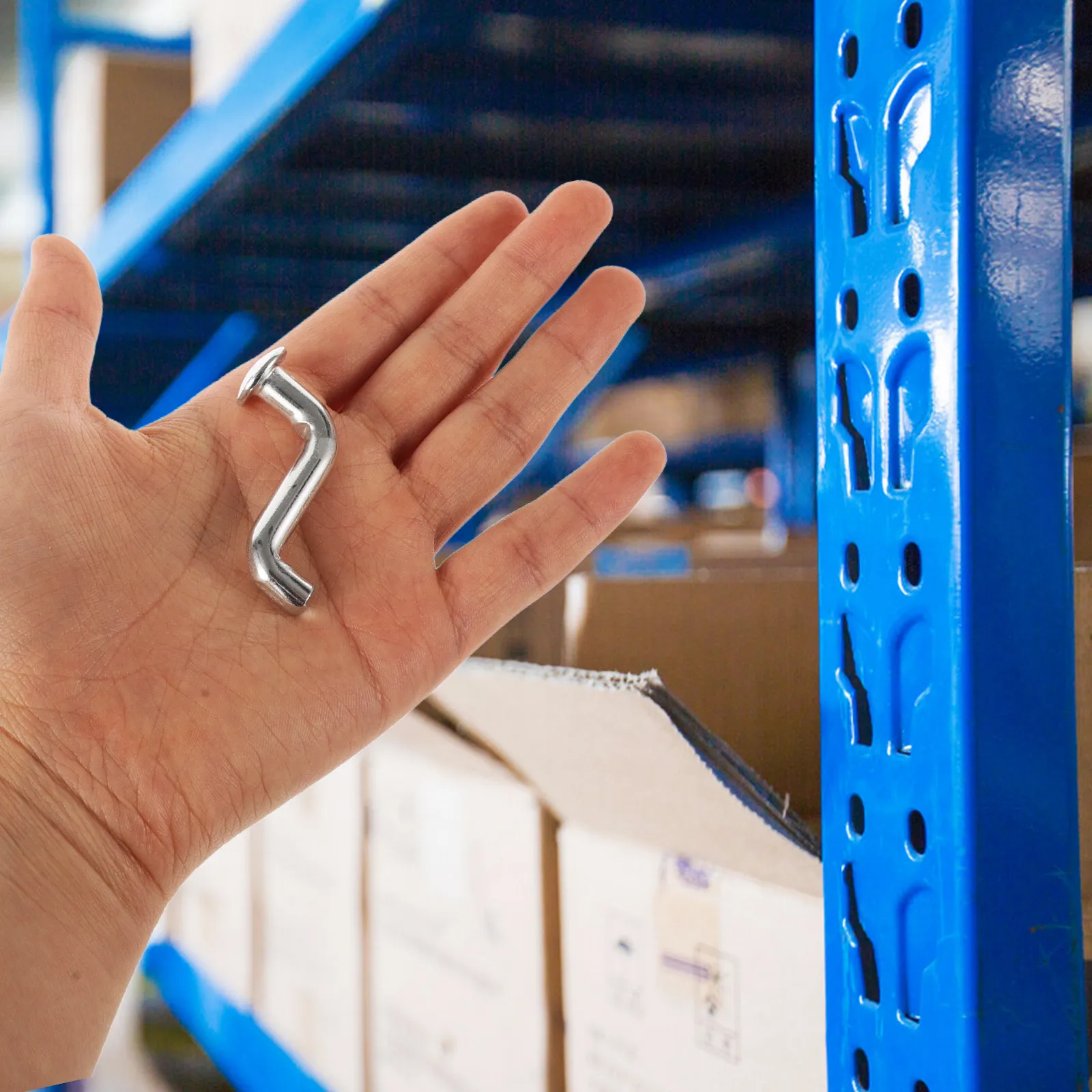 50Pcs Industrial Grade Pallet Rack Safety Bolt Drop Pin Locking Clip for Warehouse Storage Racking System Accessories