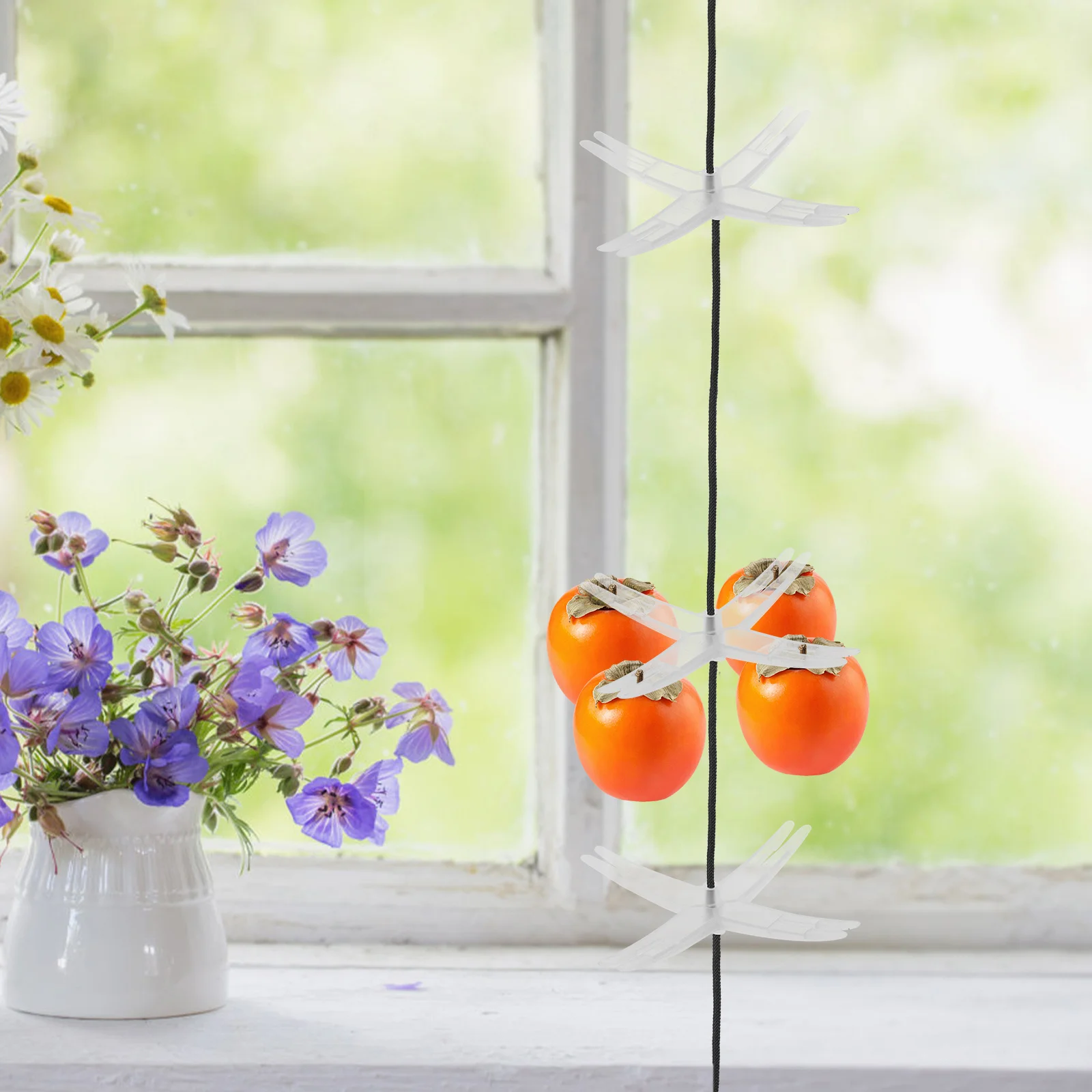 

Large Capacity 5 Tier Fruit Drying Tray for Persimmons Air Dry Rack Reusable Plastic Dehydrator Shelf Kitchen Garden Aid