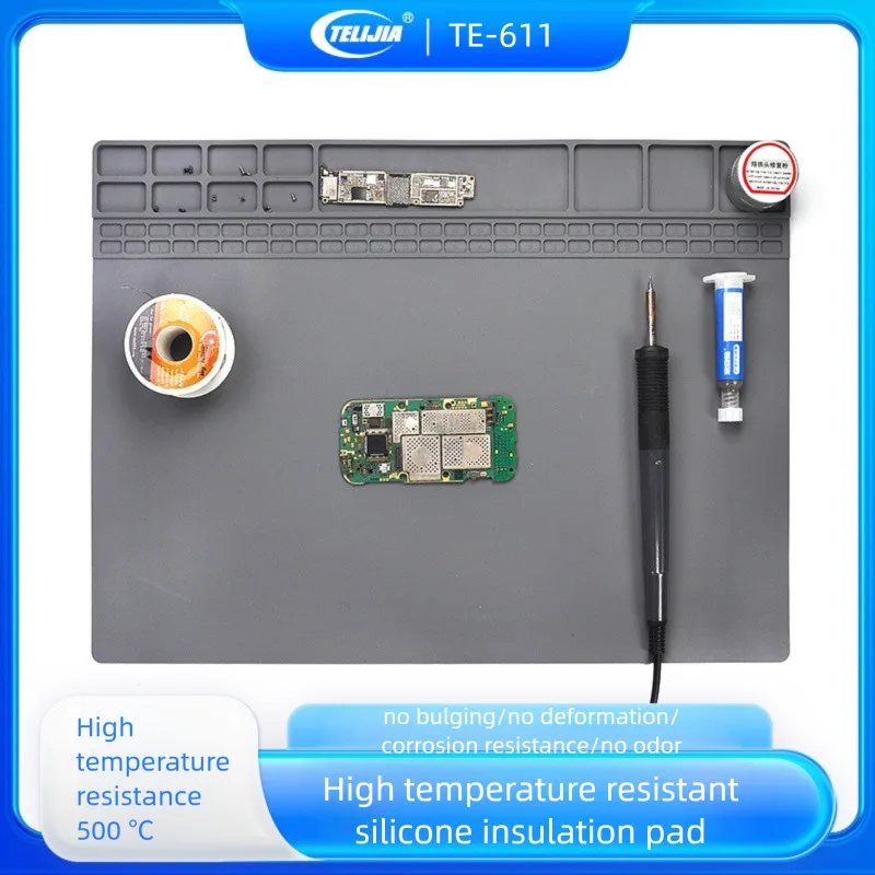 

High Temperature Insulation Maintenance Pad for Mobile Phones Repair with Magnetic Area & Heat-resistant & Corrosion-proof Tools