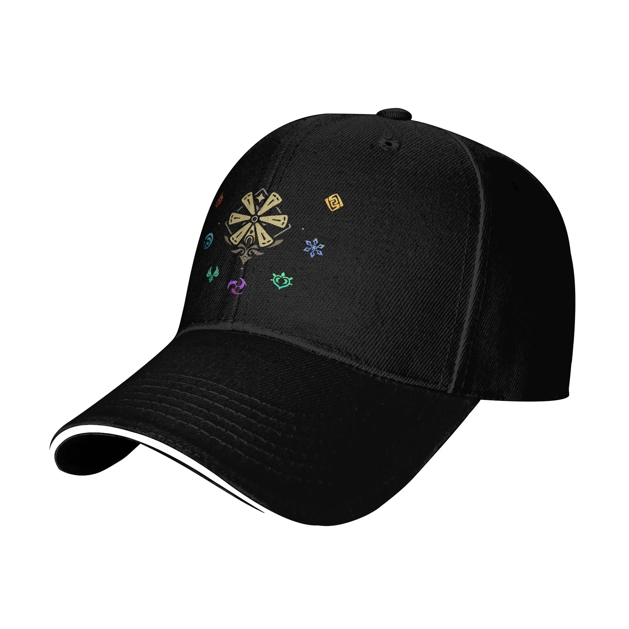 Genshin Impact Elements Impact Classic Baseball Caps Fashion Anime Game Sandwich Cap Men Women Adjustable Dad Hat Sport