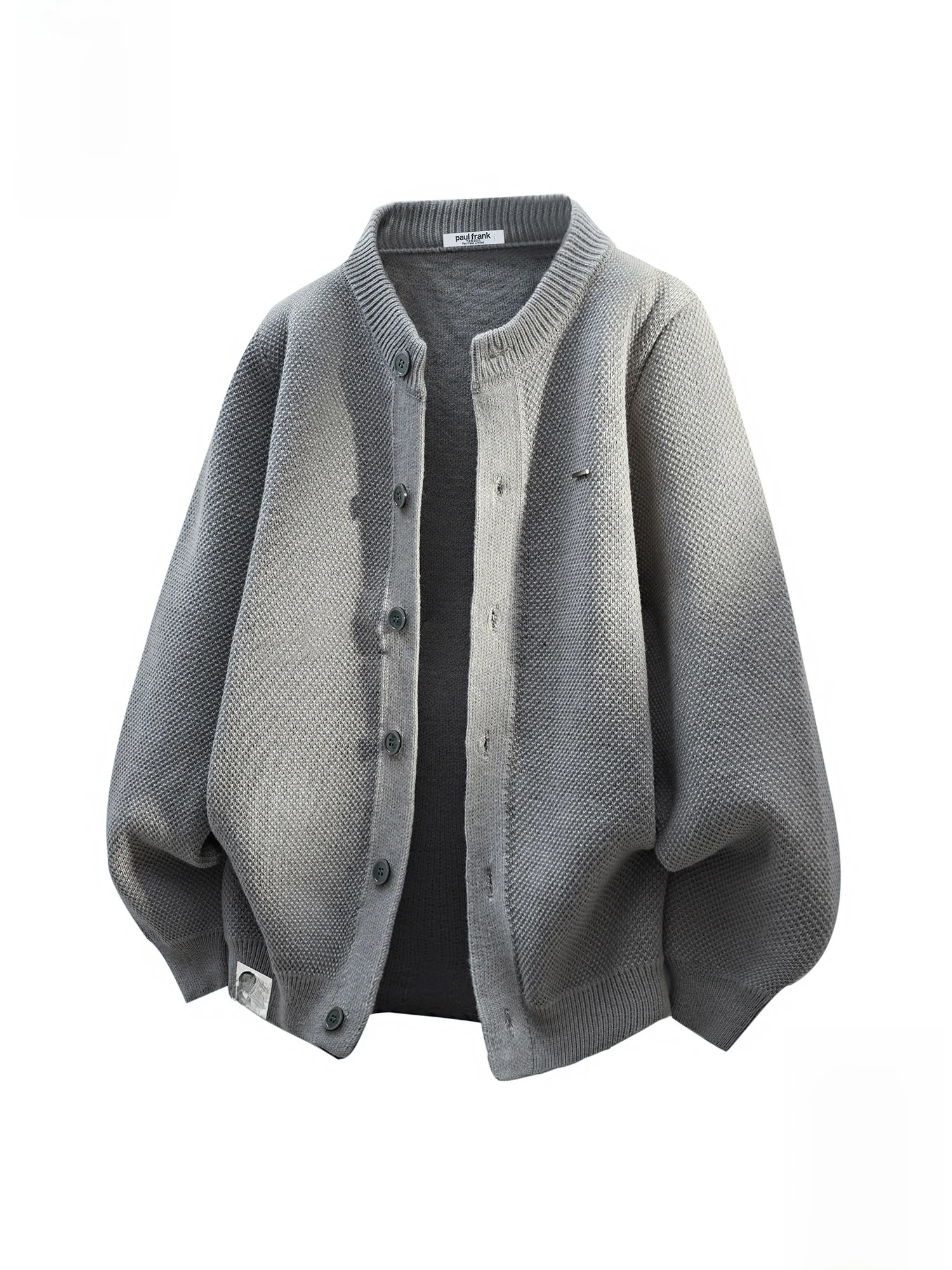 

PaulFrank Warm Knitted Open Cardigan Men's Loose Fit Winter Sweater Casual Sle Long Sve Zipper Closure Comfortable Polye...