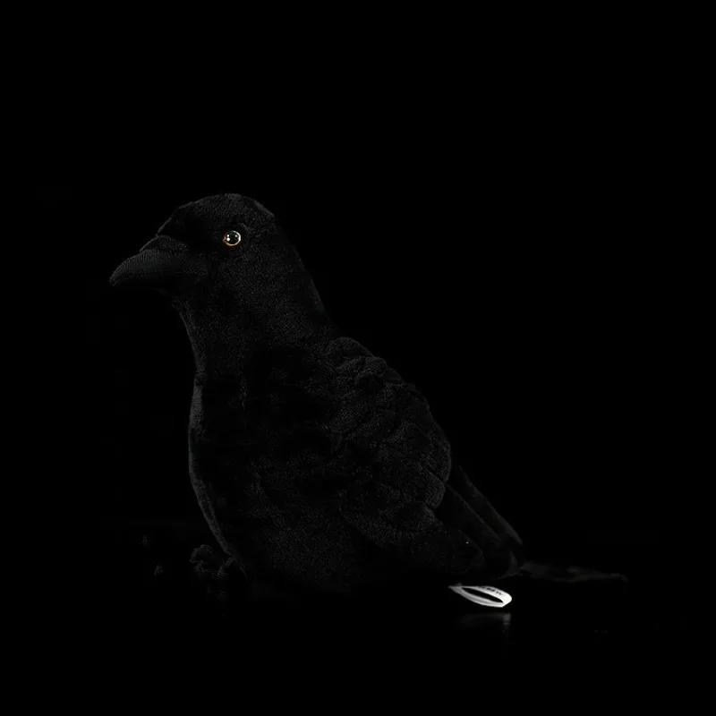 

Adorable Crow Plush - Cute & Realistic Raven Stuffed Animal Toy, Unique Black Bird Gift for Kids