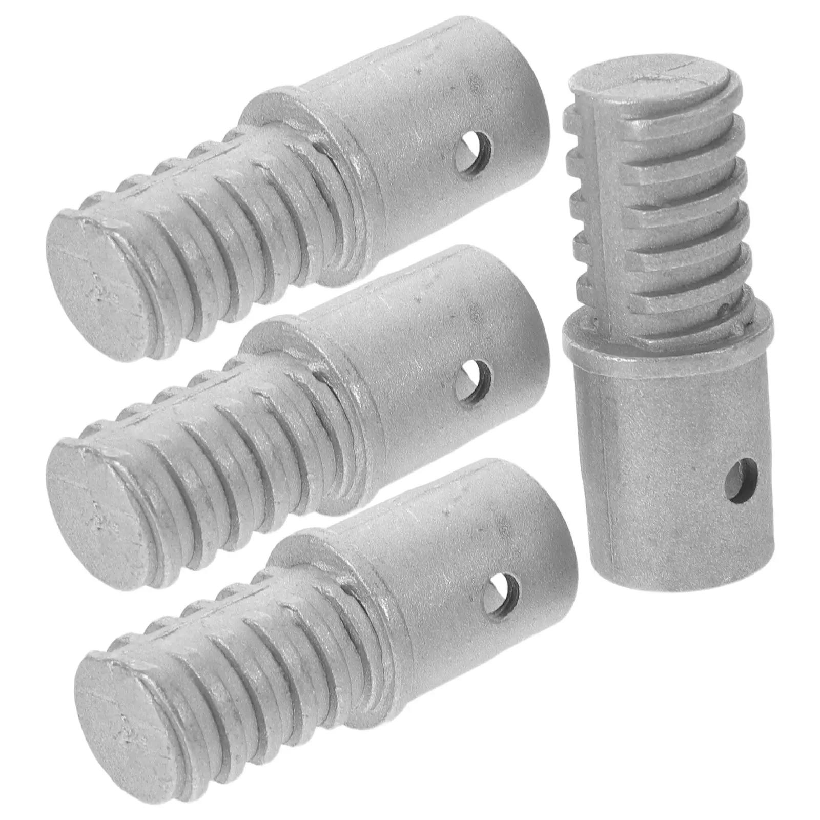 4Pcs Threaded Extension Pole Adapter Metal 19Mm Thread Broom Handle Tip Replacement Paint Roller Stick Connector Cleaning Rod