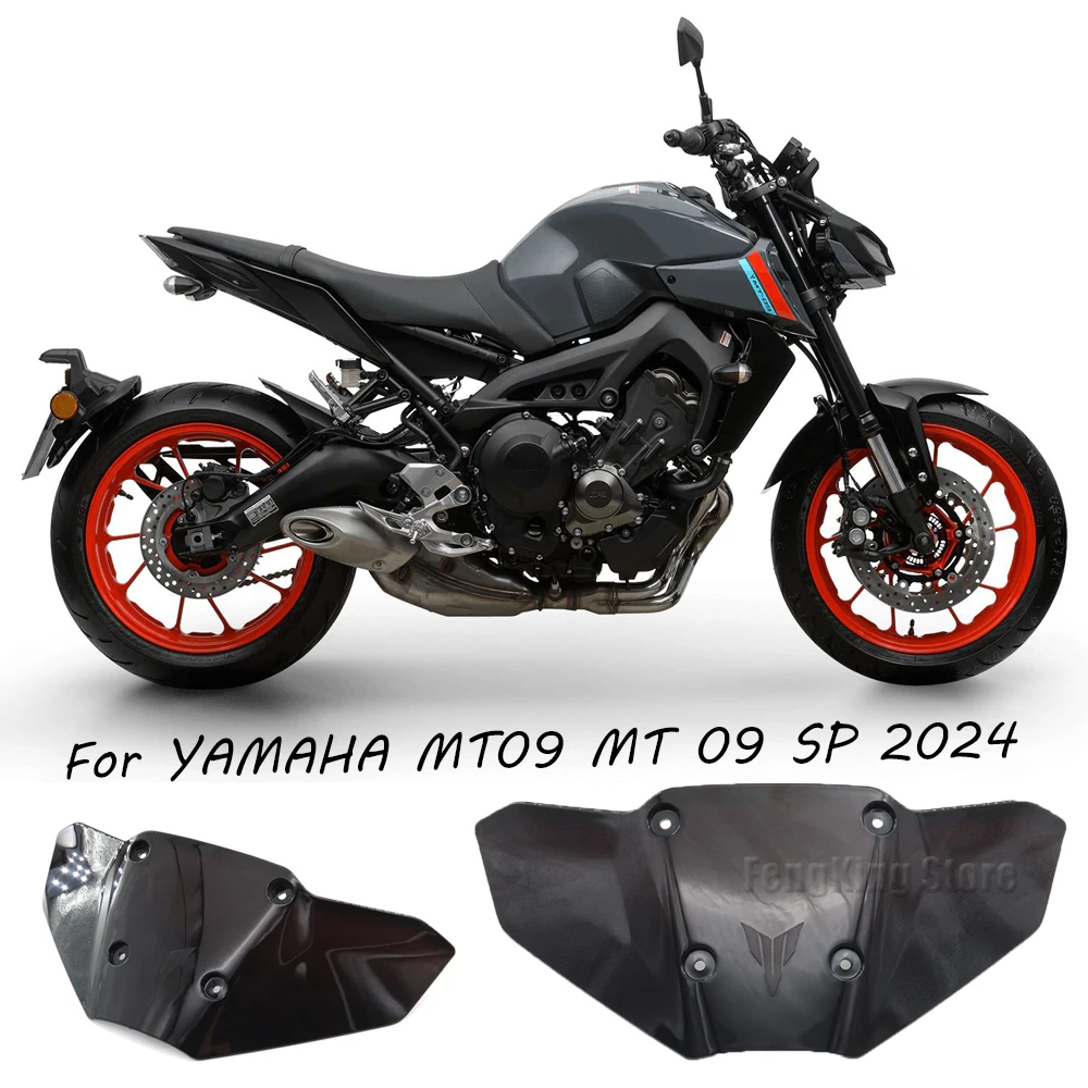 

Motorcycle Accessories Windshield Wind Deflector Windscreen Fairing For YAMAHA MT09 MT 09 SP 2024