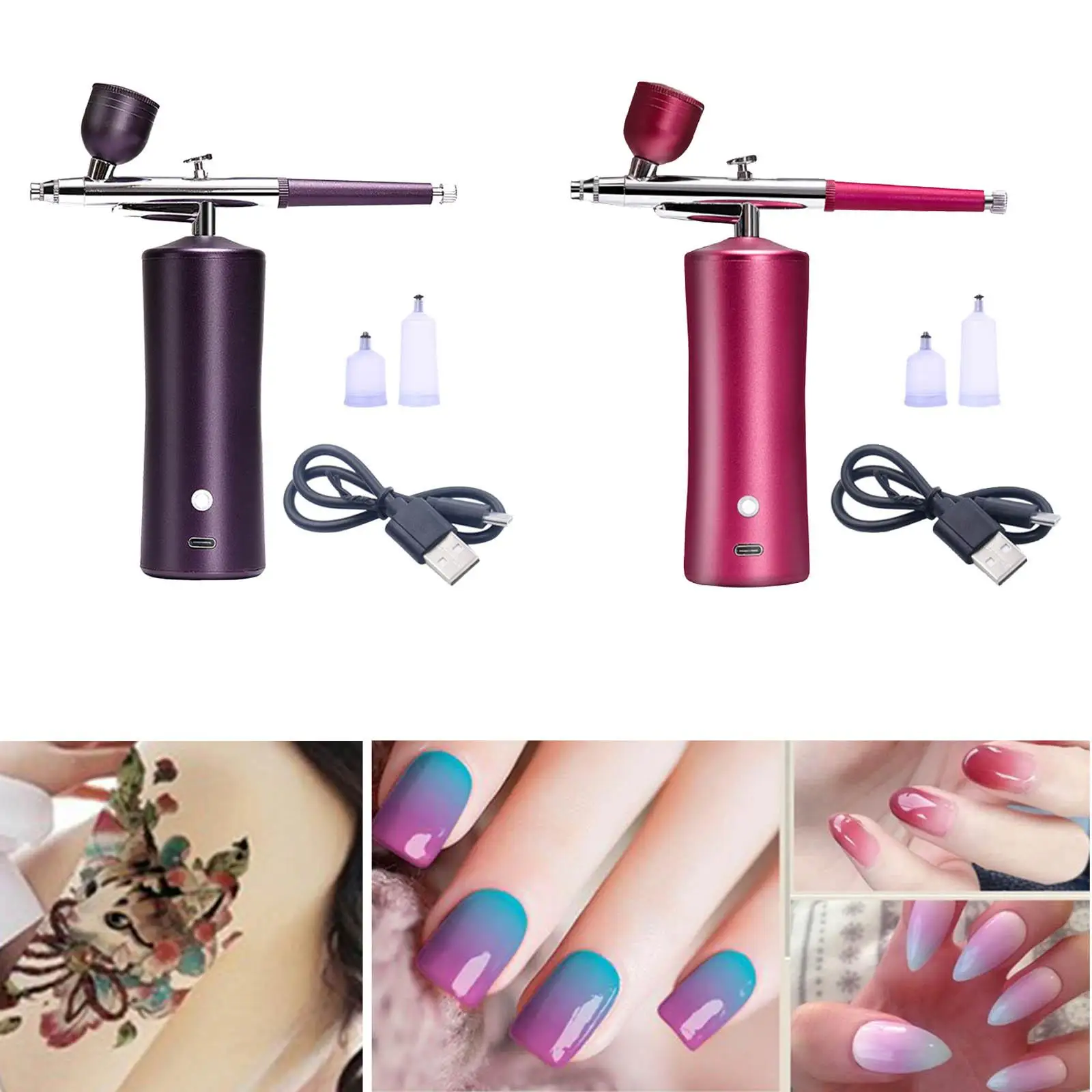 

Rechargeable Portable Airbrush for Model Painting Nail Art