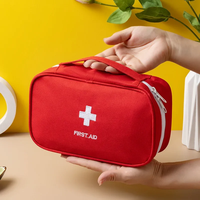 Kit de primeros auxilios portátil vacío para viajes al aire libre, bolsa médica pequeña, almacenamiento de supervivencia de emergencia, caja médica