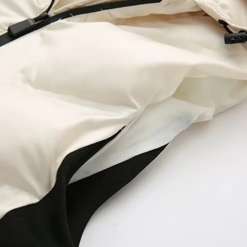 Gilet imbottito in cotone caldo da donna Cappotto autunno inverno Gilet senza maniche Casual Spessore caldo allentato Moda con cappuccio Canotta streetwear