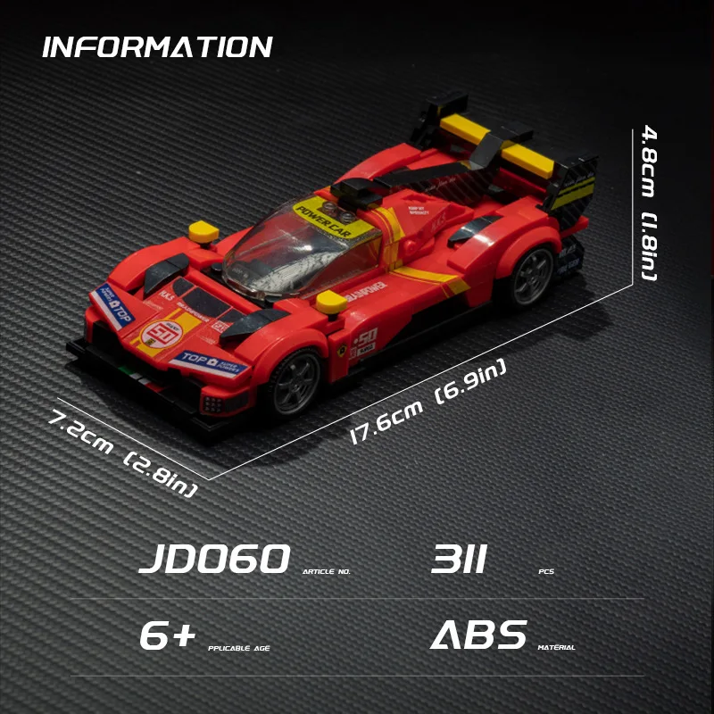 

Classic Car Building Block Model Small Particle Desktop Ornament Toys Surprise Exquisite Birthday Handsome Boy Wholesale Gifts