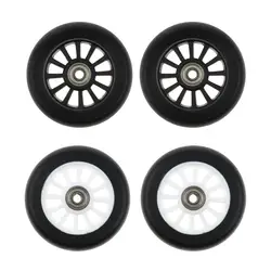 2 Pieces 100mm Complete Stunt Pro Scooter Wheels Replacement with Random Color Bearing Outdoor Speed Skating Equipment