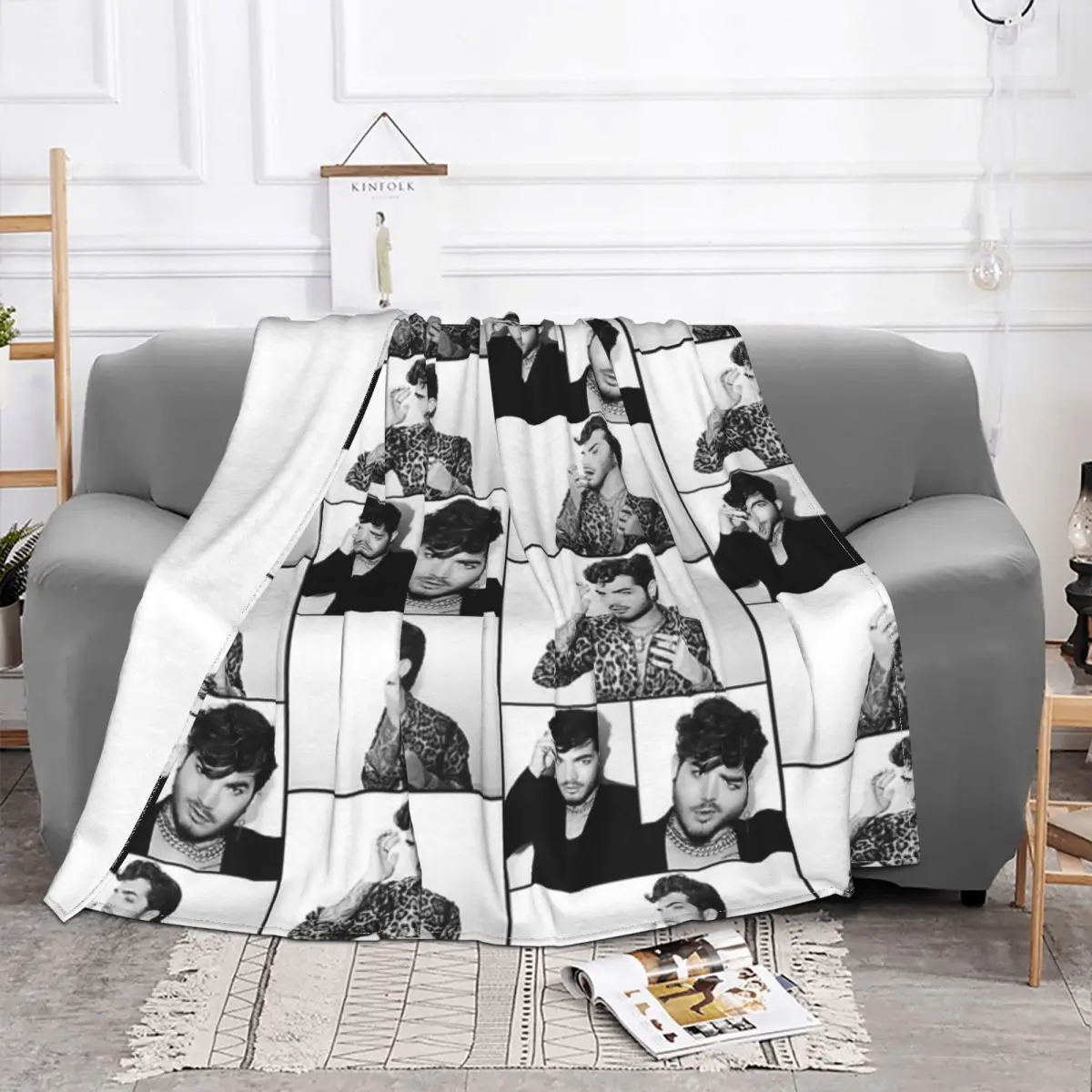 Stunning Adam Lambert Home Bedroom Quilt For Bed Winter Warm Blanket Throw Blanket