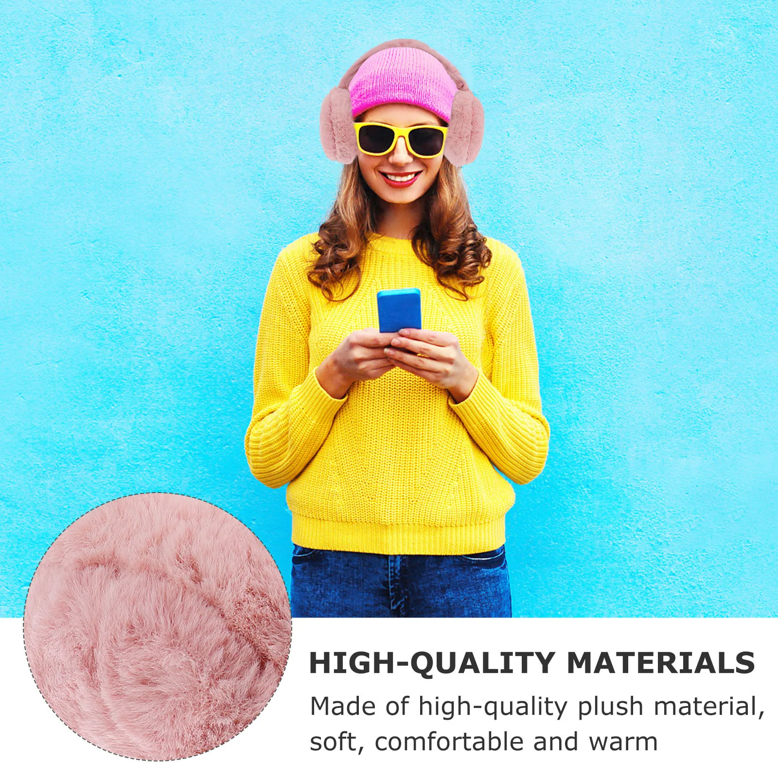 

1pc Winter Earmuff For Women Folding Ear Warmer Warmer Outdoor Use Cold Weather Riding Earmuff Ear Muffs