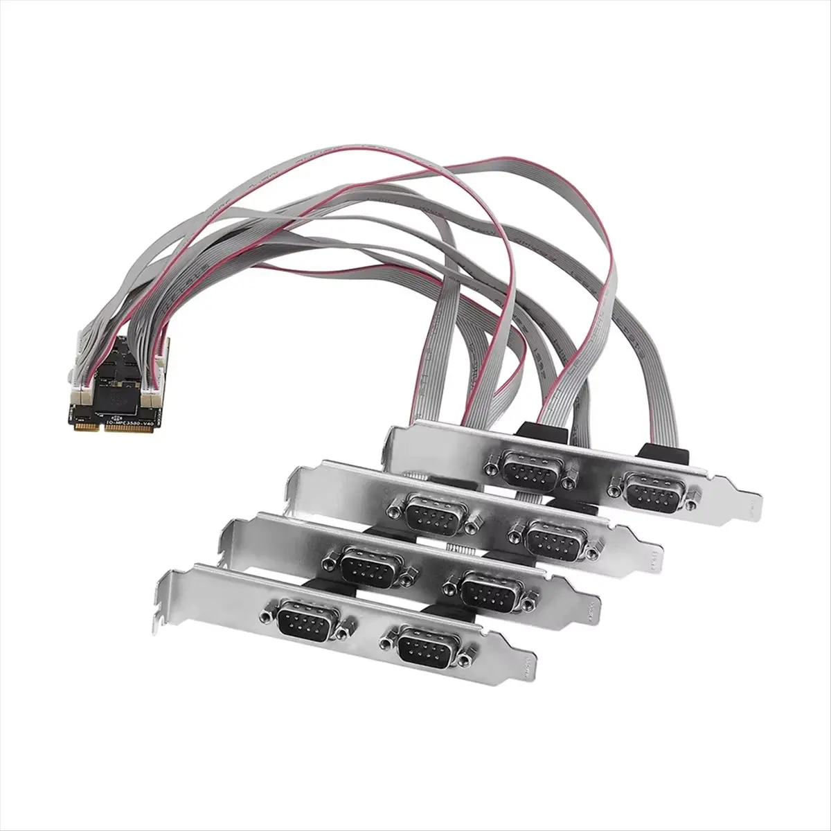 Mini PCIE Express 8 Serial Ports Controller Card Mini PCIe DB9 RS232 Adapter Mini PCI-E COM Card 15 KV ESD Protection
