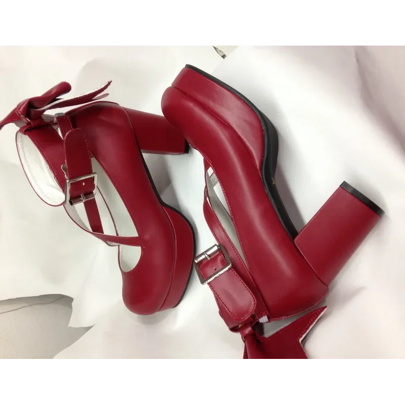 

Madokazu cute round incense cosplay shoes A Lolita high-heeled magic girl