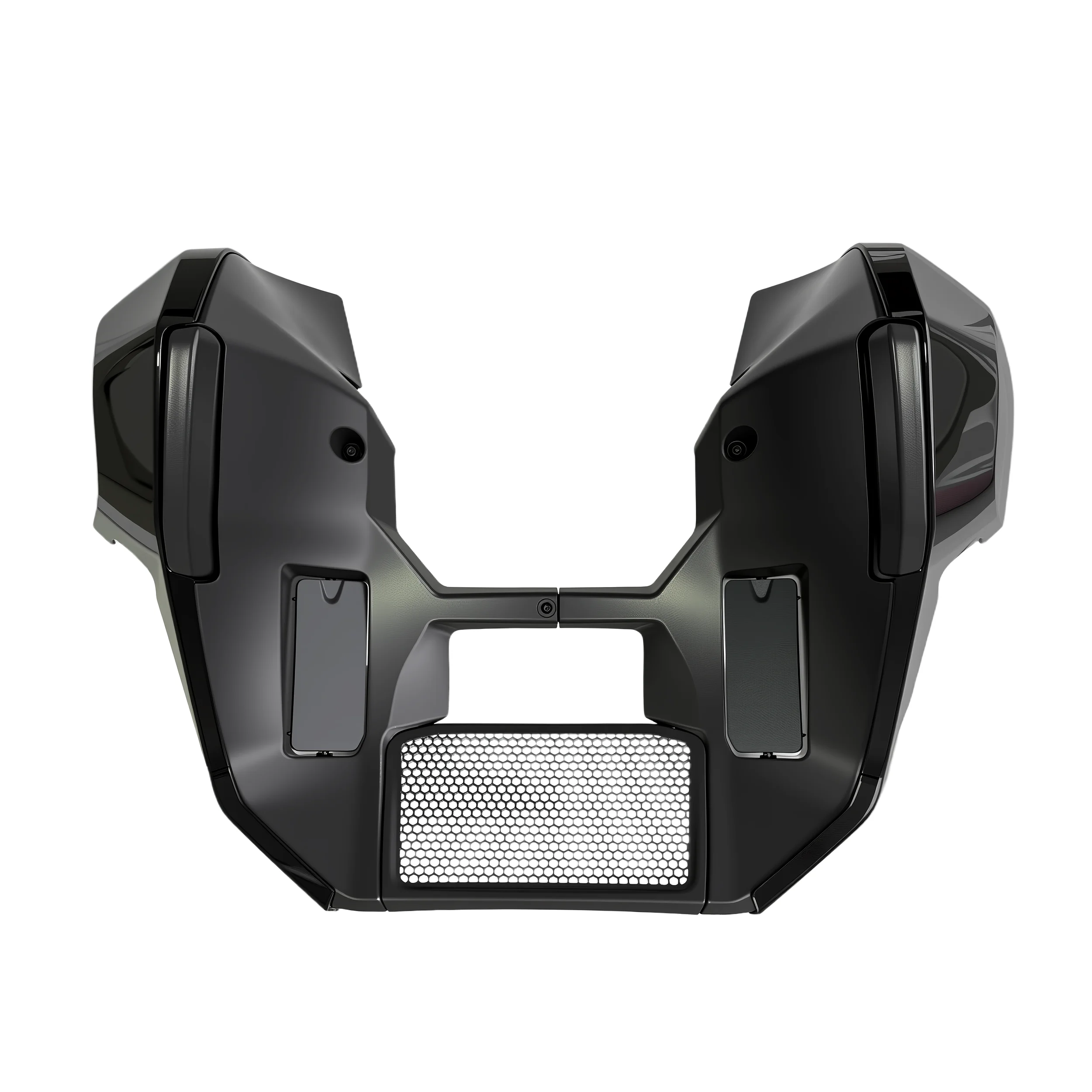 

Новый комплект удлиненных накладок на нижнюю часть кузова (спойлеры) черного цвета для мотоциклов Harley Street Glide и Road Glide 23.5-2026