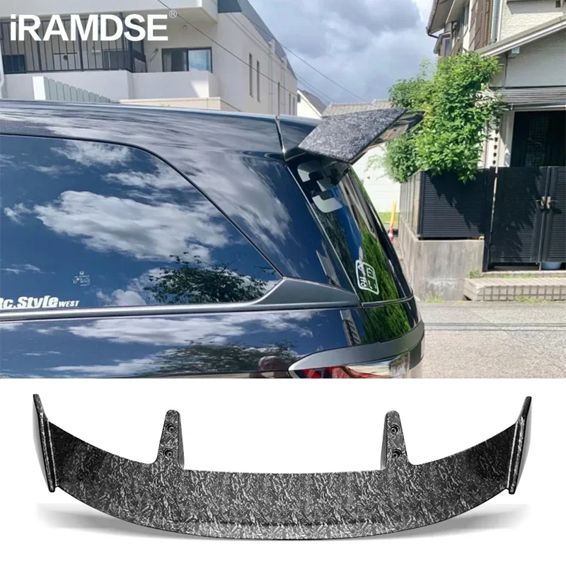 

New！ Gloss Black Spoiler for Honda Odyssey 2004-2022 Forged Texture Car Rear Trunk Wing ABS Material Refit Accessories