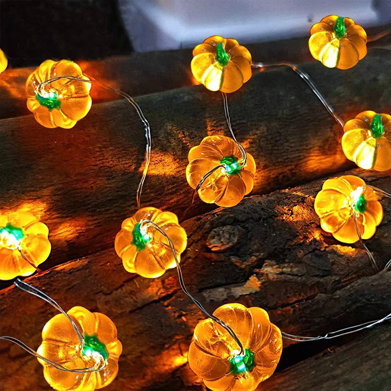 

20 40 Leds USB Pumpkin Horror Eyeballs Led String Lights Portable Halloween Party Decoration For Home Bar Atmosphere Decor