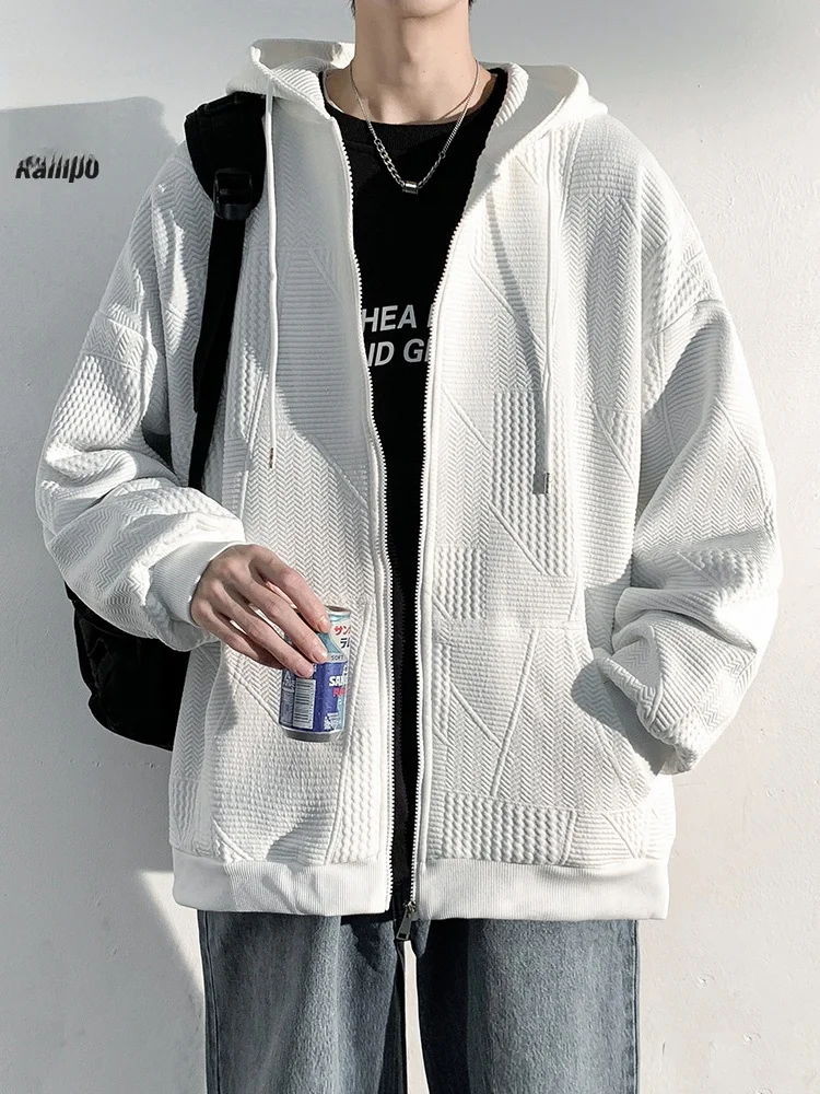 

3D-вязаная толстовка-куртка унисекс, повседневная, свободного кроя, осенне-зимняя, спортивная одежда из полиэстера, с длинными рукавами, на молнии, в уличном стиле