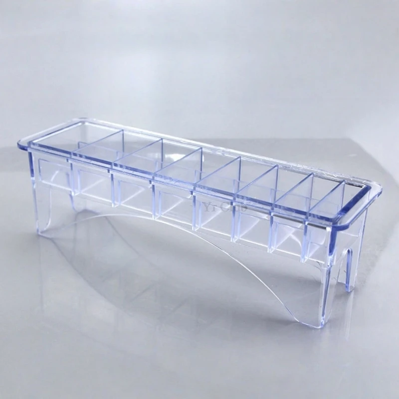8/10 Sizes Limit Comb Storage Rack Hair Clipper Guards Savings Box Hair Salon Barber Shop Hair Cutting Machine Accessories Y1219
